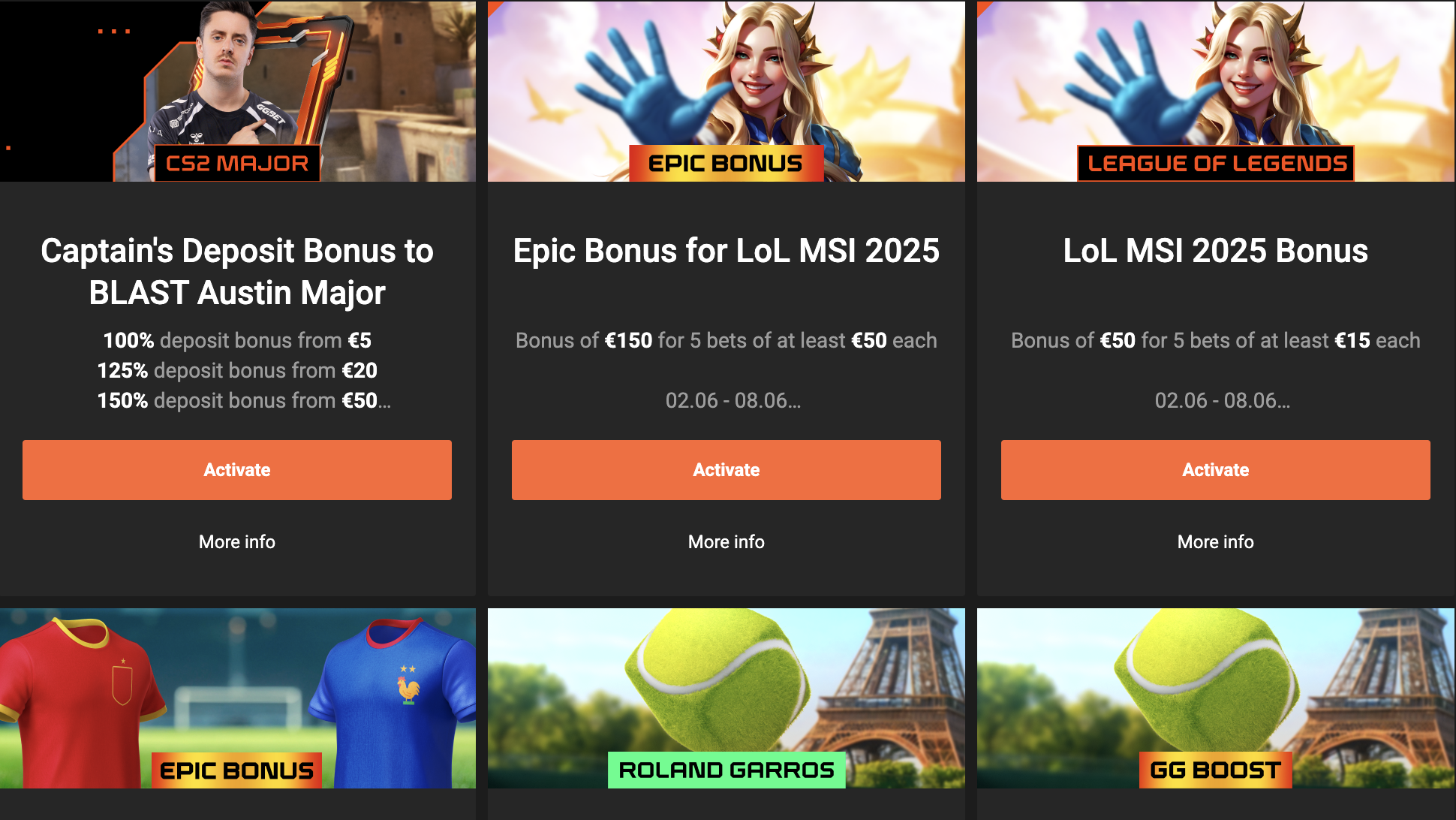 Bonuses